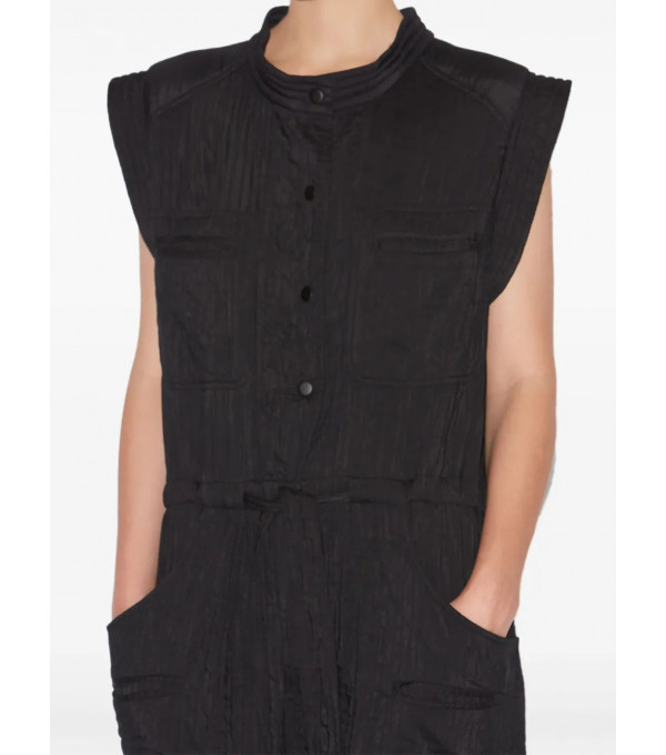 SUZIE - Quilted jumpsuit - black