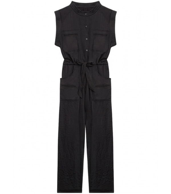 SUZIE - Quilted jumpsuit - black