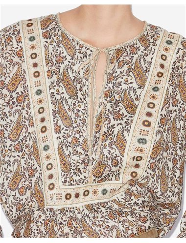 GAYLE - Printed cotton blouse