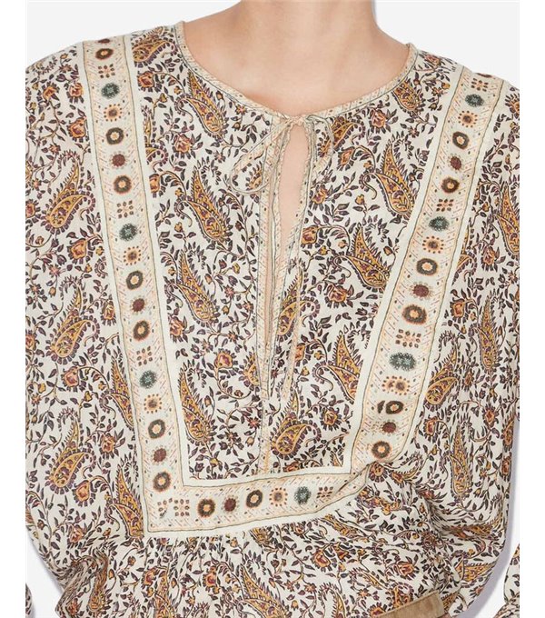 GAYLE - Printed cotton blouse