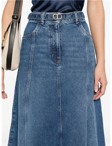 Falda denim