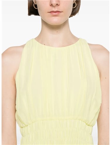 ADELINE-Vestido escote plisado