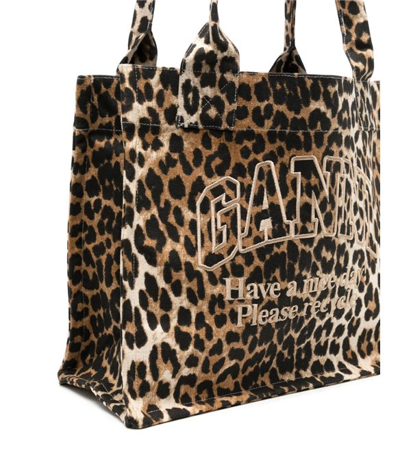 Leopard tote bag