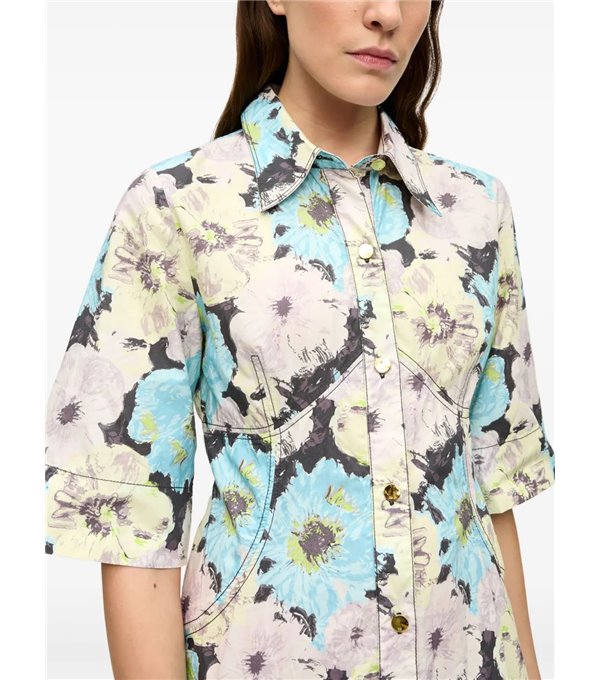 Vestido camisero flores