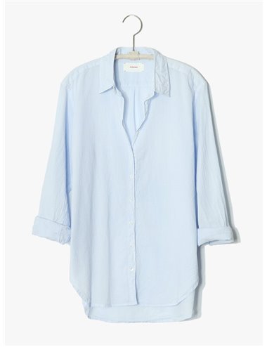 BEAU - Fine Cotton Shirt - skylight