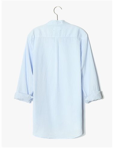BEAU - Fine Cotton Shirt - skylight