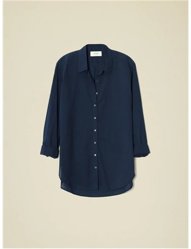 BEAU - Fine Cotton Shirt - navy