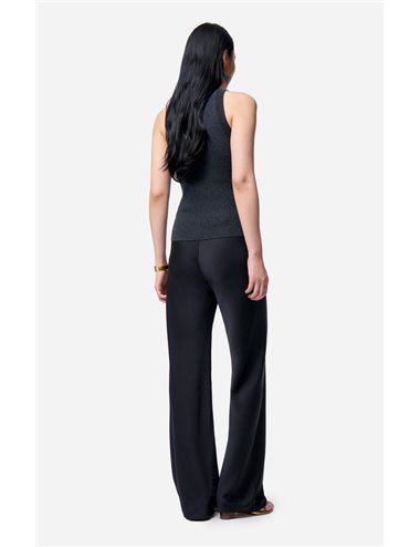 ESSAID - Flowy trousers - black