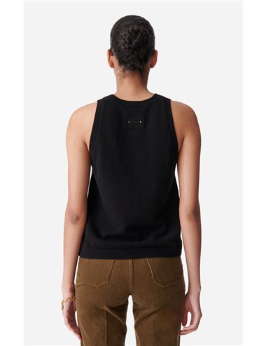 DESIREE - Knitted top - black