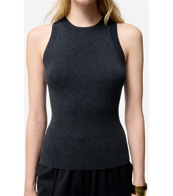 FILIPPA-Top canalé ajustado