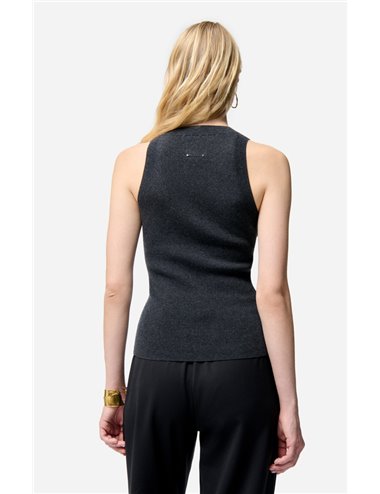 FILIPPA-Top canalé ajustado