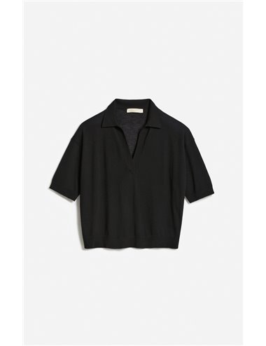 FABY polo neck sweater - black