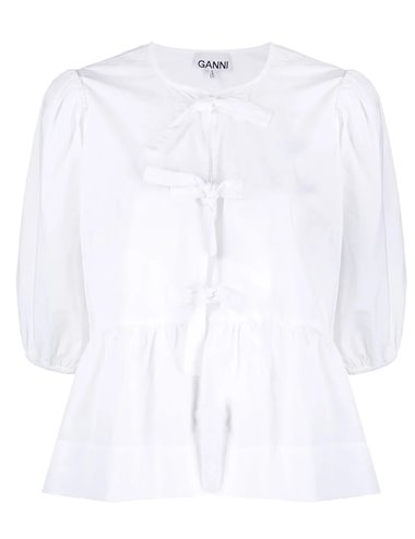 Poplin blouse - white