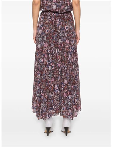 C/BESMA GA-Falda estampada georgette