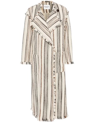 INITA GB-Abrigo jacquard rayas