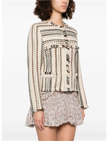 IZARIA GB-Chaqueta jacquard rayas