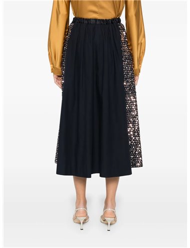 Falda popelin paillettes