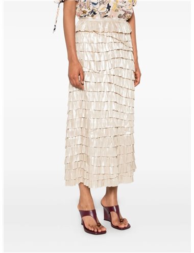 ELOISE - Midi pleated skirt