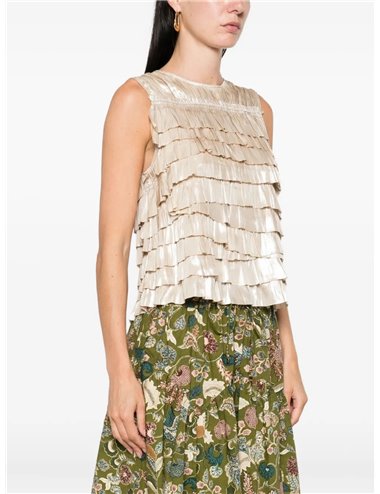 QUINN-Top sm plisado