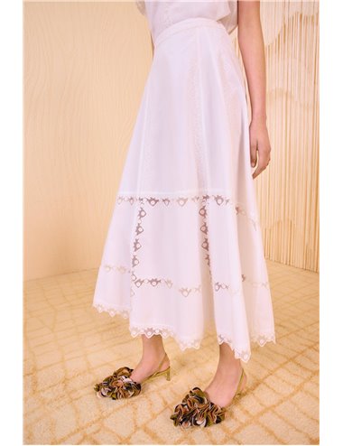 LUCIA - Embroidered skirt
