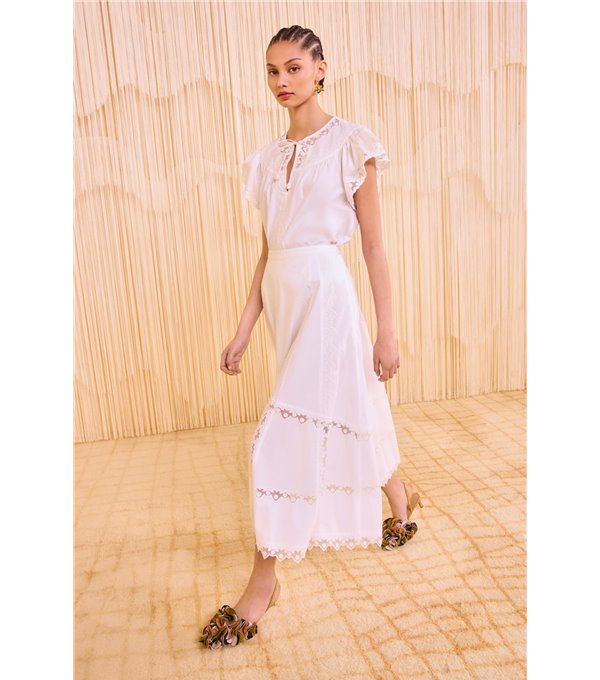 LUCIA - Embroidered skirt