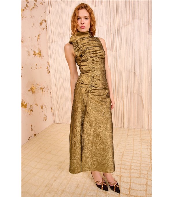 DEMETRIA - Golden dress