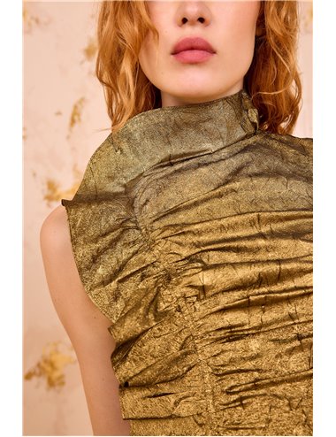 DEMETRIA - Golden dress