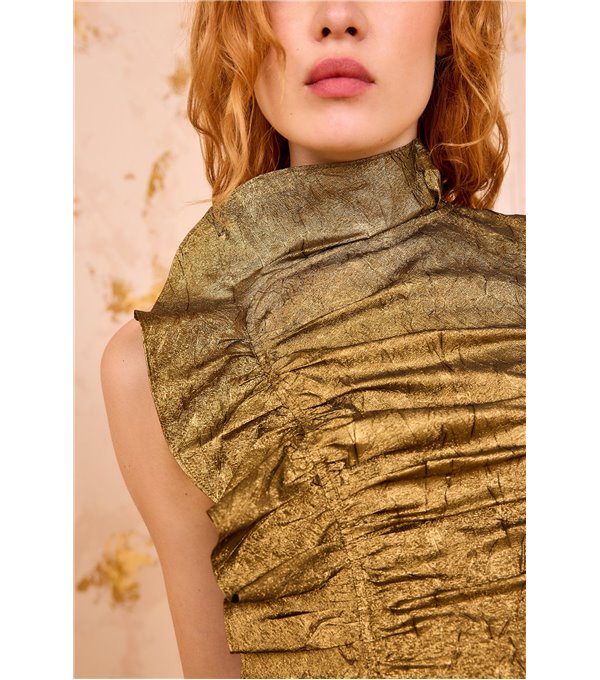 DEMETRIA - Golden dress