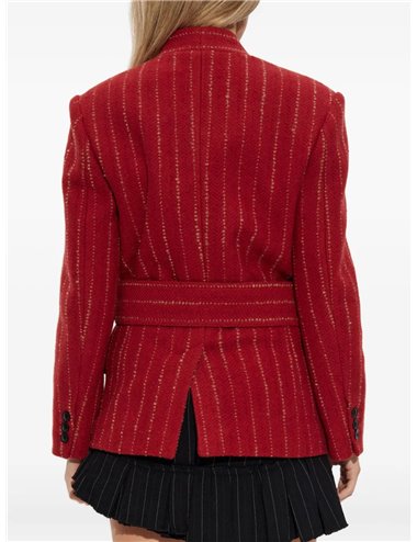 FYMA-Blazer rayas y cinturón