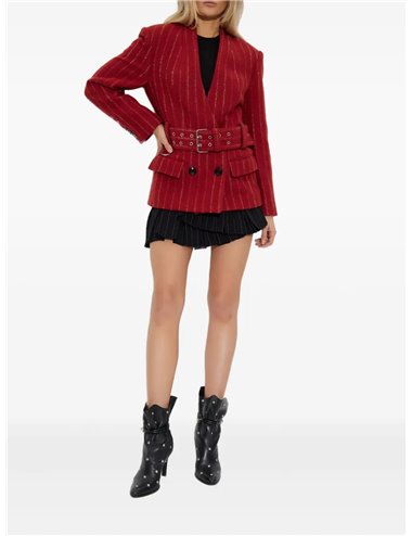 FYMA-Blazer rayas y cinturón