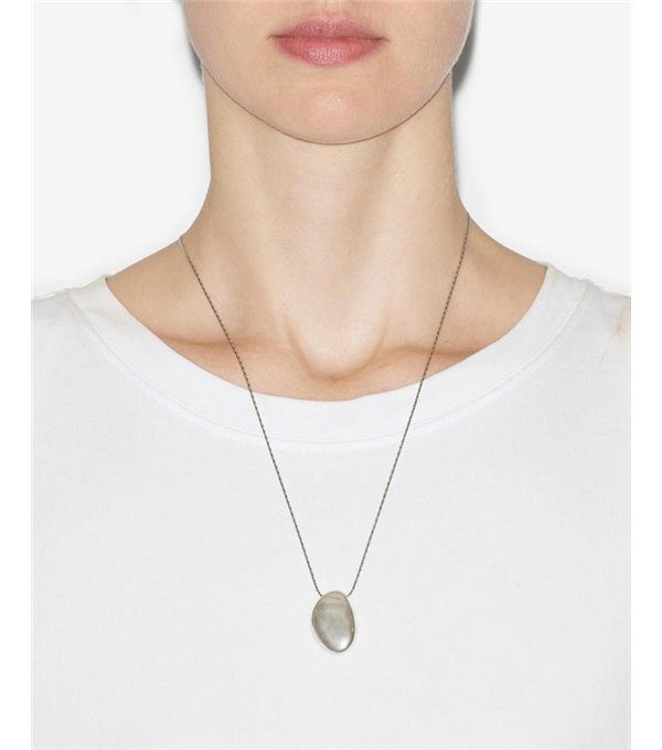 C/Collar largo pieza asimétrica