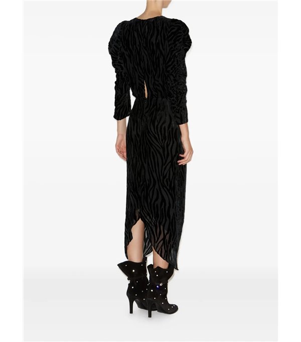 NEMIL-Vestido devoré cebra