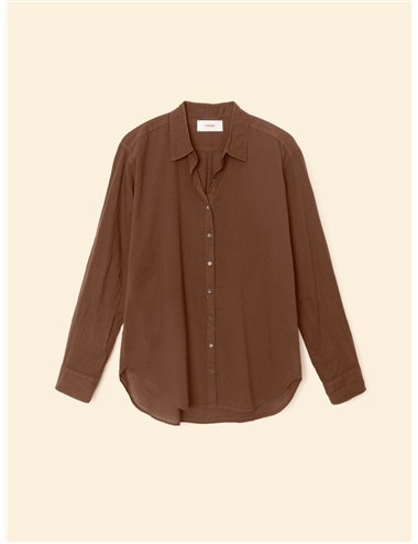 BEAU - Fine Cotton Shirt - Brown