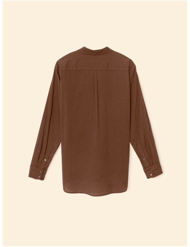 BEAU - Fine Cotton Shirt - Brown