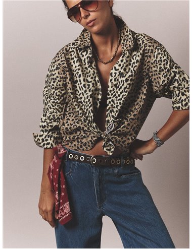 MONROE-Camisa popelin print