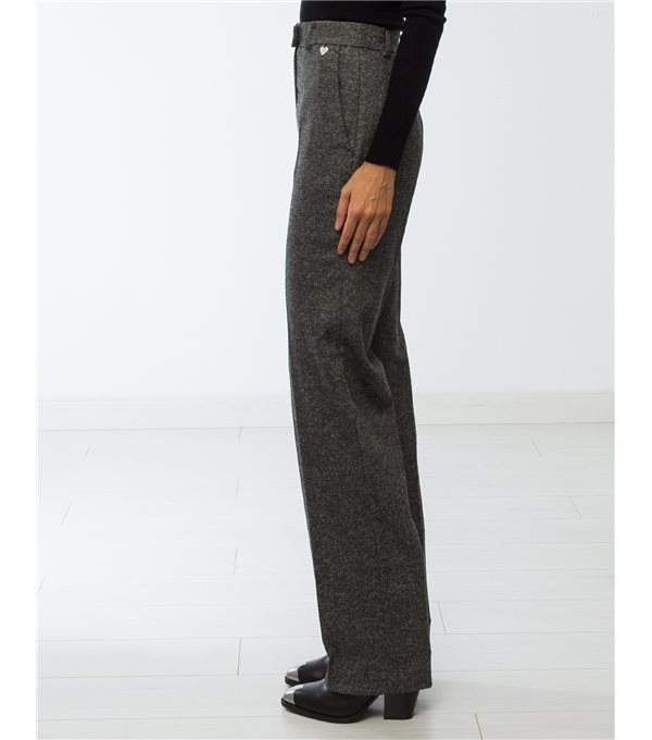 Pantalón cheviot-gris