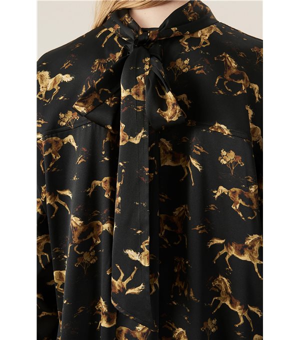 Satin horses dress