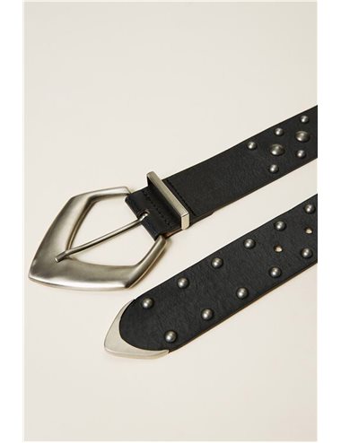 Studded belt - black