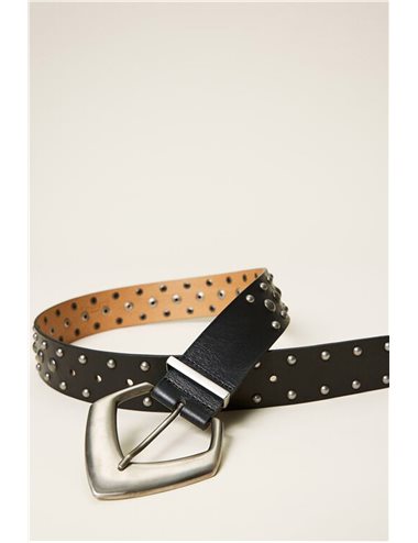 Studded belt - black