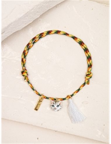 Pulsera cuerda - gatito