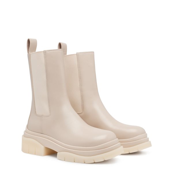 STORM - Elastic mid boots - ecru