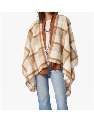 WYNTER - Poncho cuadors - fawn