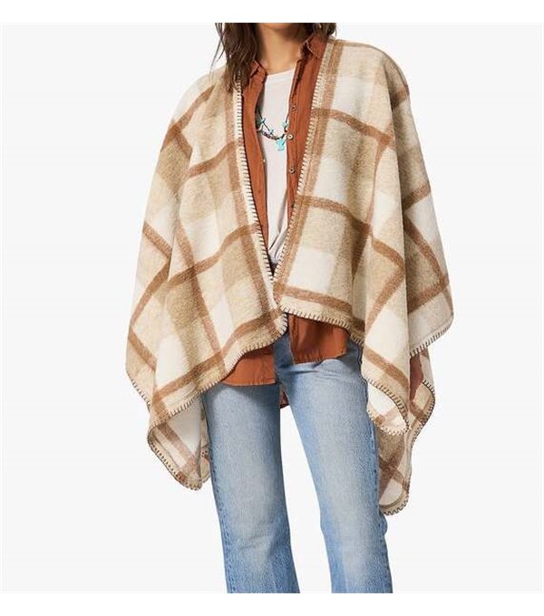 WYNTER - Poncho cuadors - fawn