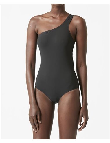 SAGE - Asymmetrical swimsuit - black