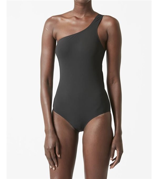 SAGE - Asymmetrical swimsuit - black