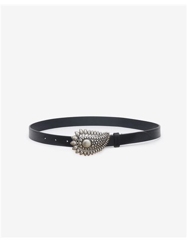 ALAYNE - Amoeba belt - black