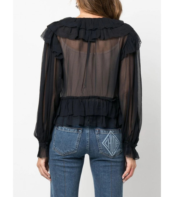 VIVIAN - Gauze blouse - midnight