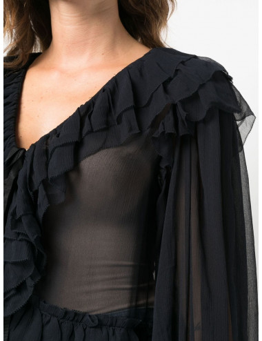 VIVIAN - Gauze blouse - midnight