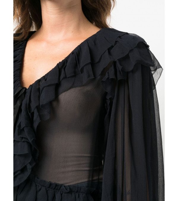 VIVIAN - Gauze blouse - midnight