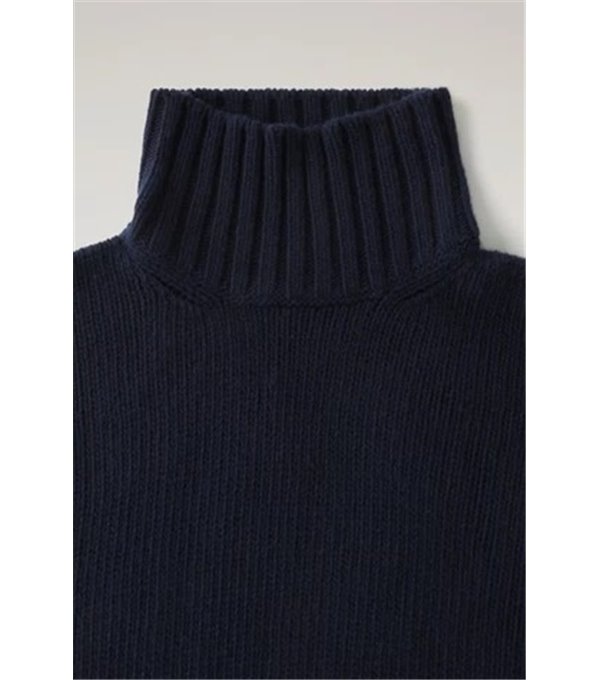 Turtle neck sweater - navy blue